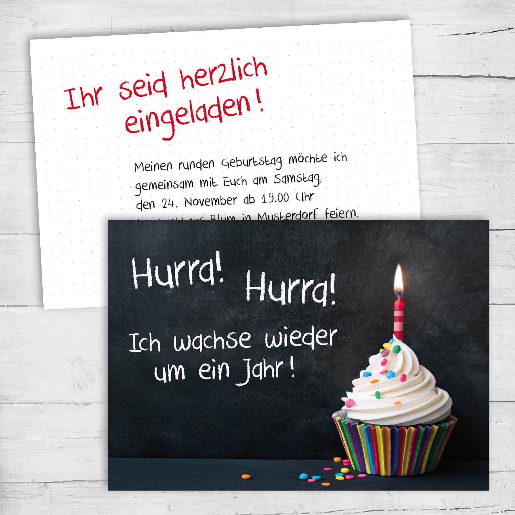 Einladung zum 30. Geburtstag: Hurra! Ich wachse um ein Jahr Individuelle Einladung